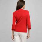 Relaxed Fit Cardigan, Cardinal Red & Black, small