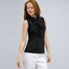 Zip Front Tank with Ruffles Blouse., , small